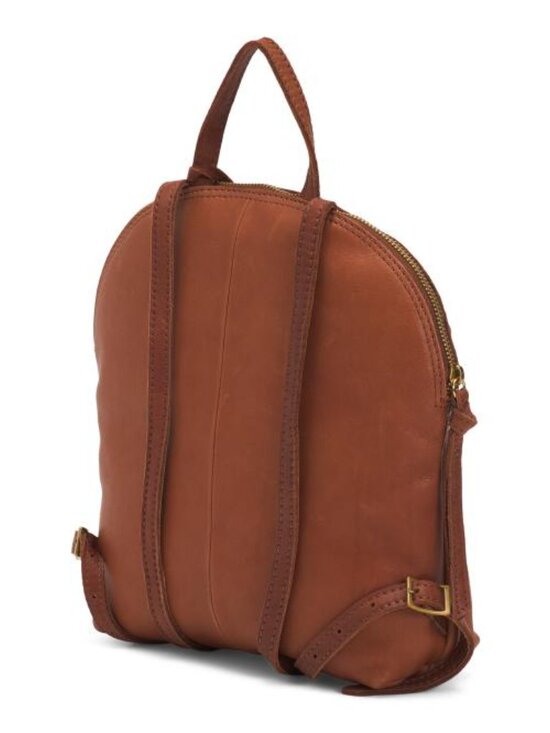 MARGOT Leather Camile Top Handle Backpack With Adjustable Straps